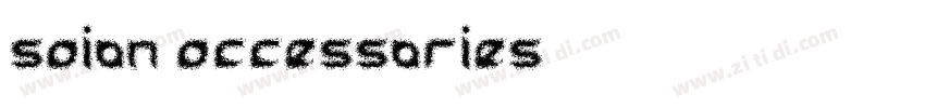 saion accessories字体转换